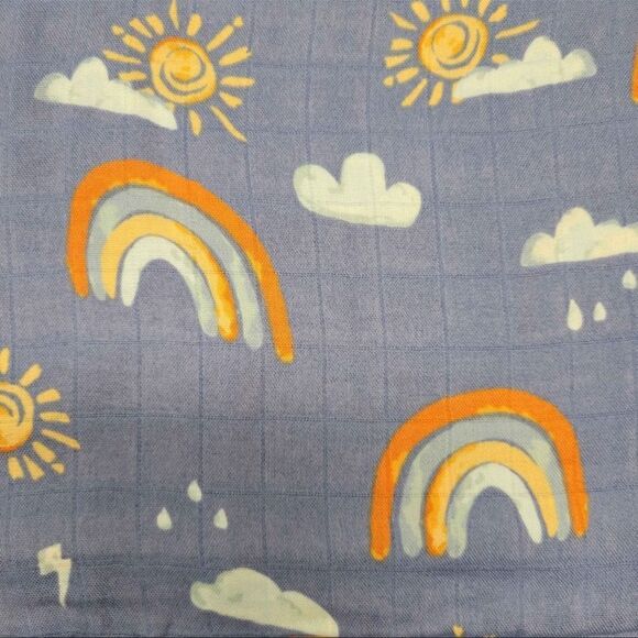 New Rainbow Bamboo Muslin Baby Swaddle Blanket - Picture 2 of 2